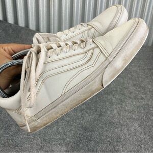Vans Old Skool Leather white Size 8 Men Unisex Womens 9.5